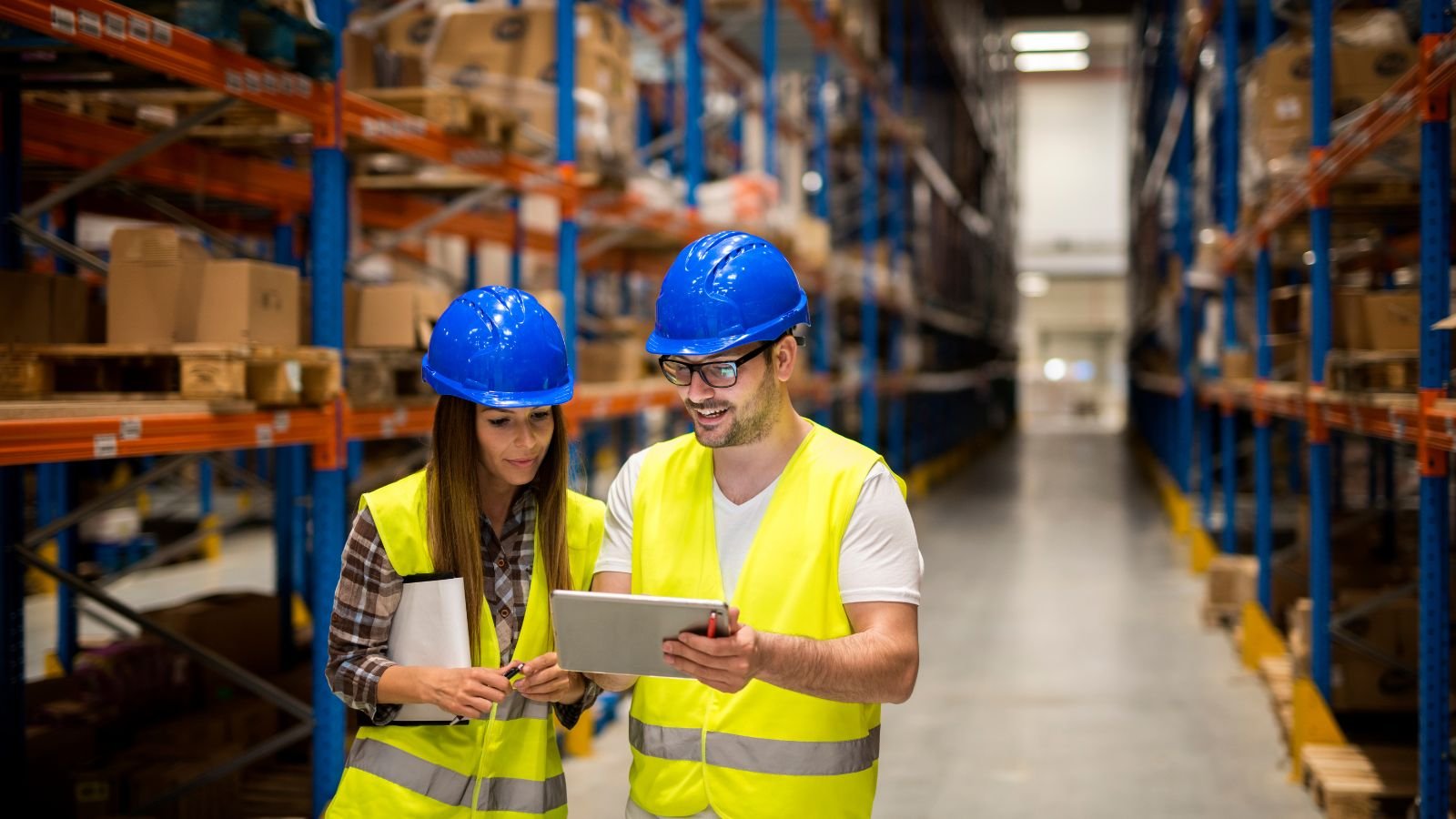 safety team in warehouse